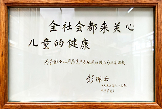 原全国人大常委会副委员长彭珮云题词